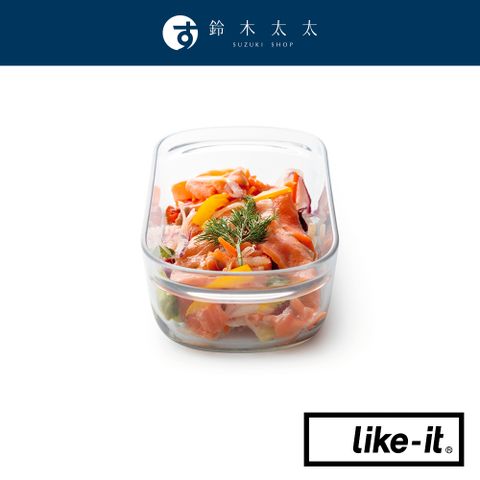 【Like-it】耐冷熱清透密封萬用保鮮盒 520ml-共2色