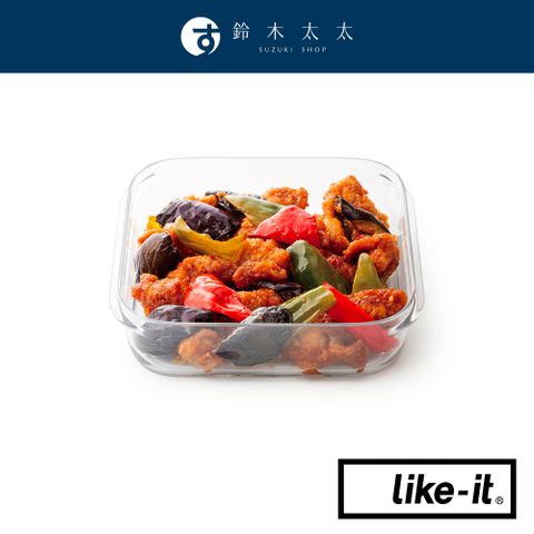 【Like-it】耐冷熱清透密封萬用保鮮盒 1200ml-共2色