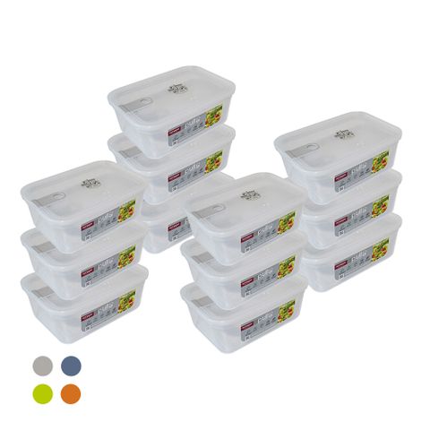 【OMADA】主廚CHEF 單手易拉 PP保鮮盒2.3L(十二件組)