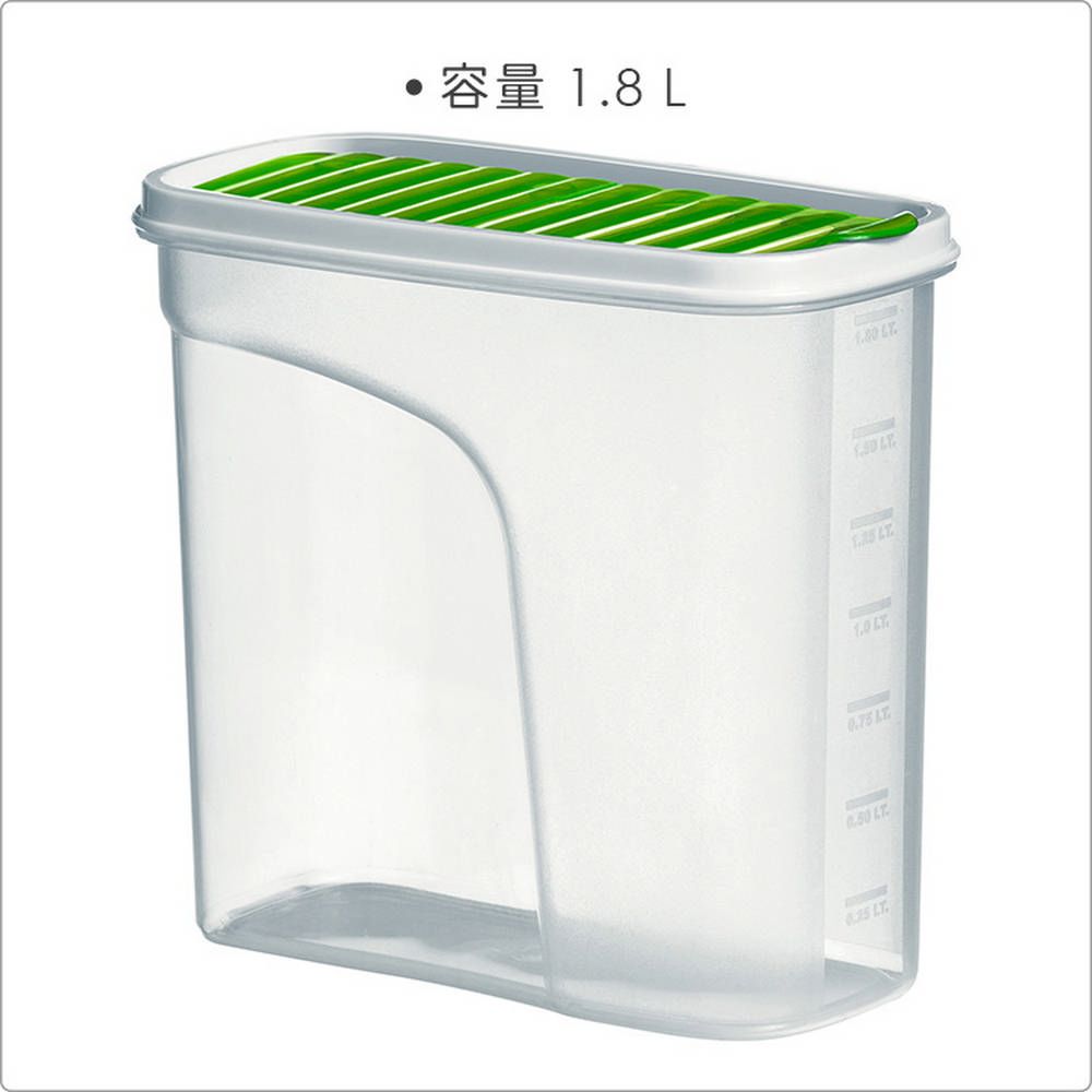 Premier 英國 刻度保鮮盒(綠1.8L) / 收納盒 環保餐盒 便當盒 野餐 可機洗 洗碗機可洗