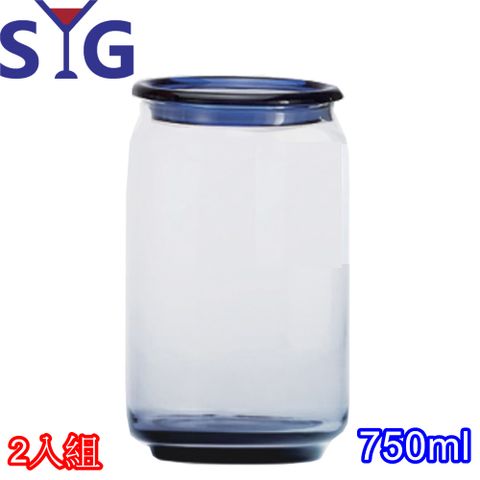 SYG藍色精靈玻璃儲物罐750cc