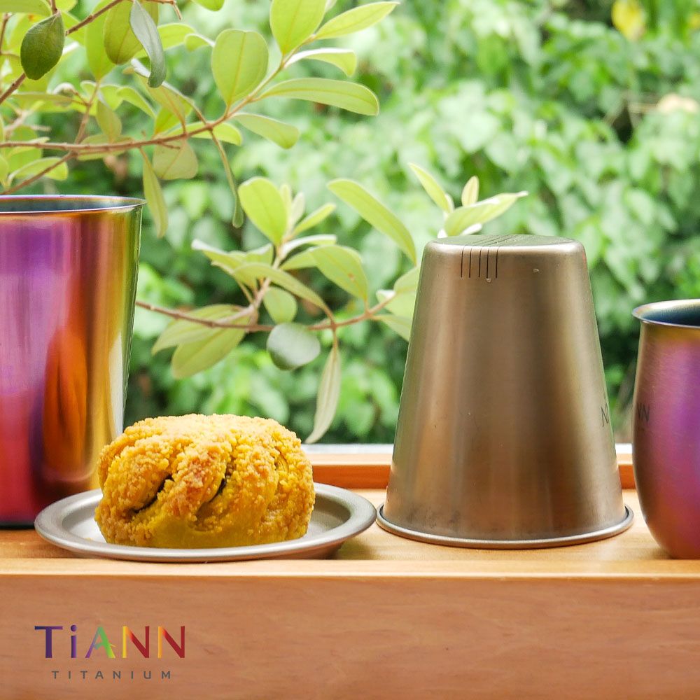 TiANN 鈦安 純鈦單層 濾茶杯 350ml (耐酸鹼抗腐蝕/ 茶葉充分舒展)