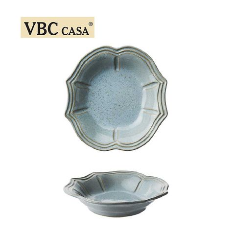 義大利VBC casa-FONDACO系列-23.5cm湯碗-復古灰藍