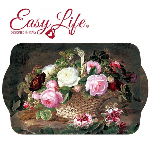 Easy Life 【義大利】美耐皿托盤英式玫瑰(33*22cm)
