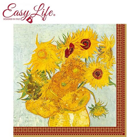 Easy Life 【義大利 】 餐巾紙    向日葵 (梵谷)