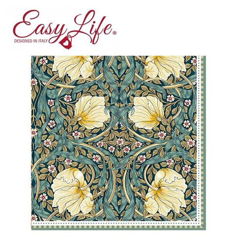 Easy Life 【義大利 】 餐巾紙   威廉莫里斯之作品-黑色