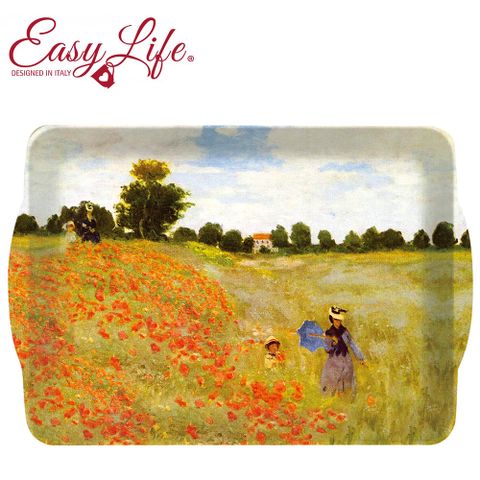 Easy Life 【義大利】美耐皿托盤 莫內 罌粟花田(33*22cm)