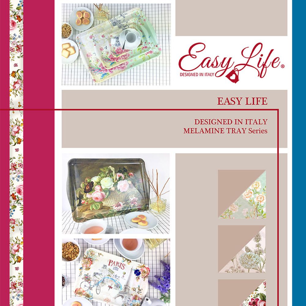 Easy Life 【義大利】美耐皿托盤 莫內 罌粟花田(33*22cm)