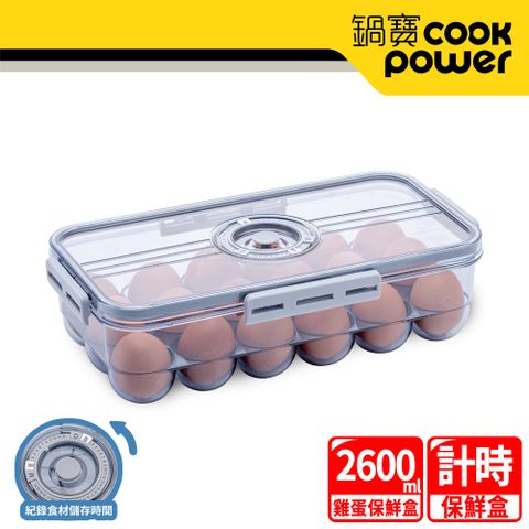 【CookPower 鍋寶】雞蛋保鮮盒2600ml BVT-2601