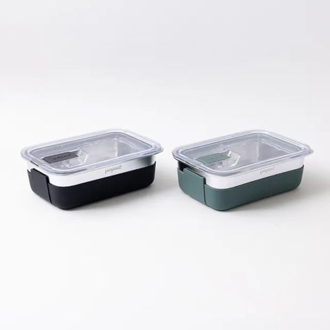 Prepara LIFT系列 可微波 不鏽鋼保鮮盒 [3號]-900ml(含隔熱套)