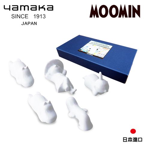 Moomin 嚕嚕米 【日本山加yamaka】造型陶瓷筷架禮盒5入組 (MM670-403)