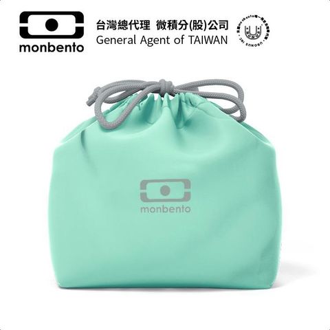 MONBENTO 特色便當束口袋_抹茶綠