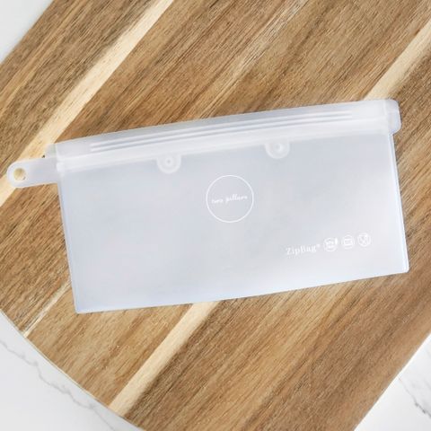 美國ZipBag易包 - 白金矽膠密封袋 | 小袋(S) - 霜透白 | 最懂你需求的矽密袋進化版!