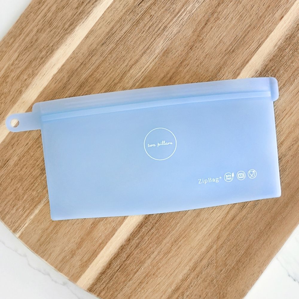  美國ZipBag易包 - 白金矽膠密封袋 | 小袋(S) - 清新藍  | 最懂您需求的矽密袋進化版!