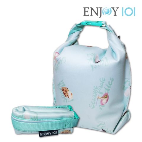 《ENJOY101》矽膠布防漏食物袋(UnSac喫貨袋)-台灣動物系列-台灣小吃