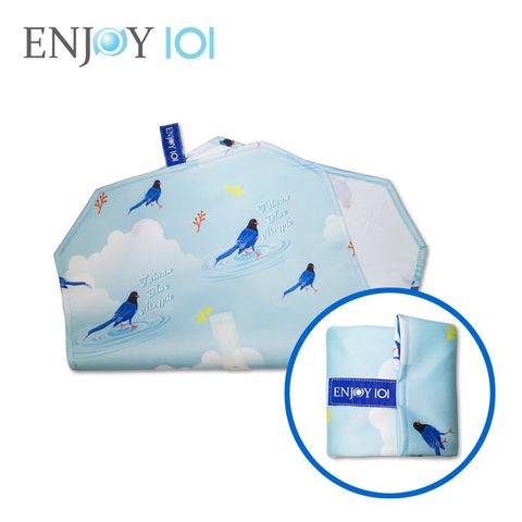 《ENJOY101》矽膠布環保食物袋-包布-台灣系列-藍鵲
