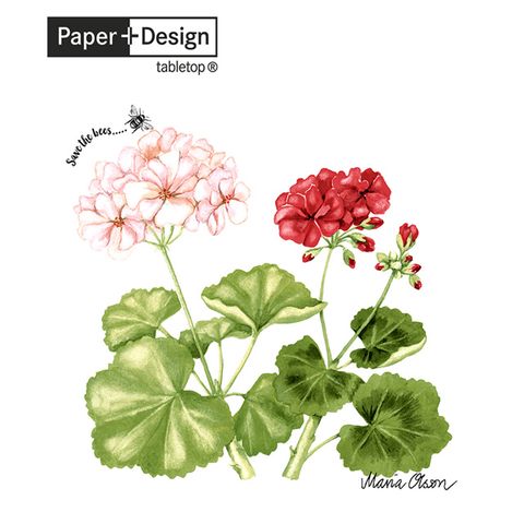 Paper+Design 【Paper Design】德國餐巾紙 - 天竺葵