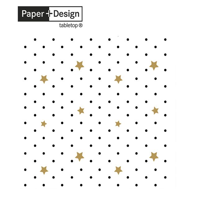 Paper+Design 【Paper Design】德國餐巾紙  -   Black Stars