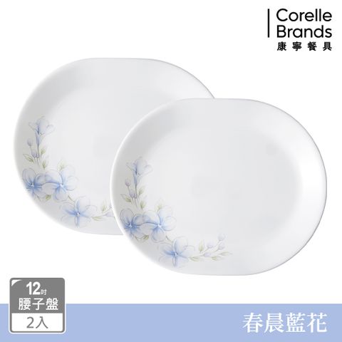 Corelle Brands 康寧餐具 春晨藍花腰子盤兩件組