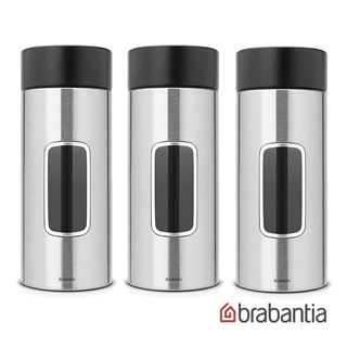 【Brabantia】防手紋視窗食物儲存罐3入-2.2L-新品發售