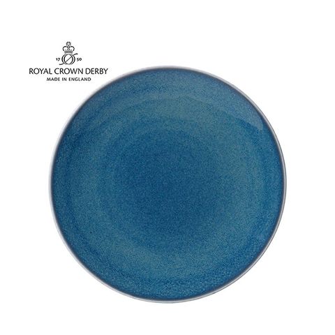 英國Royal Crown Derby-Art Glaze藝術彩釉系列-27CM餐盤-滄藍