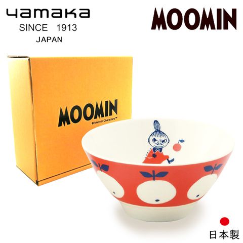 【日本山加yamaka】moomin嚕嚕米彩繪陶瓷碗禮盒1入 (MM032-312)