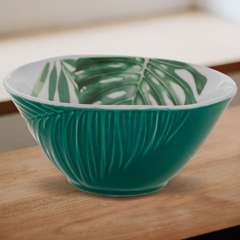 Premier 瓷製沙拉碗(熱帶葉12cm)