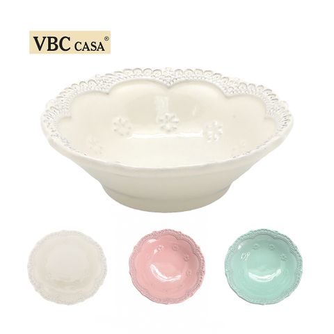 義大利VBC casa-手工浮雕蕾絲系列-13cm小圓碗