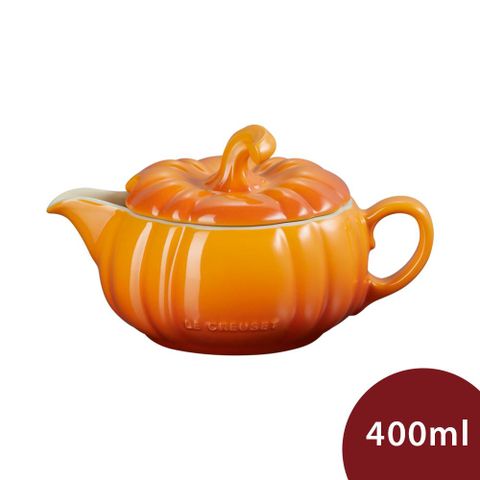 LE CREUSET 萬聖節系列 南瓜造型 醬汁盅 400ml 珊瑚橘