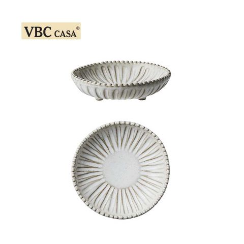 義大利VBC casa-FONDACO系列-16cm有角小碗-經典米白