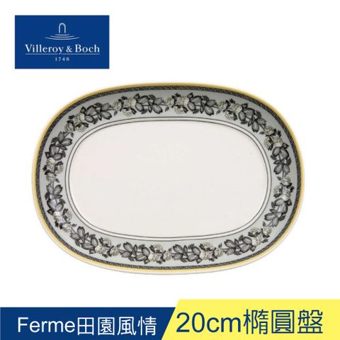 德國Villeroy&Boch-奧頓系列-20cm橢圓盤-Ferme田園風情