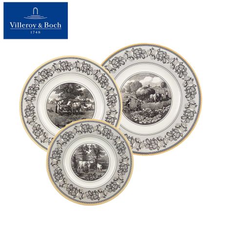 Villeroy & Boch 德國Villeroy&Boch-奧頓系列-Ferme田園風情系列餐盤 3入組