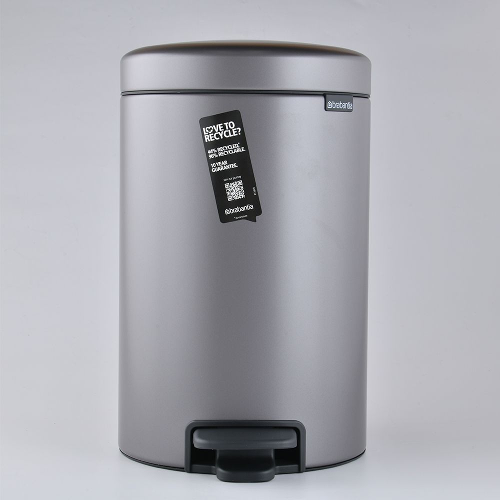 Brabantia  Newicon 腳踏式時尚環保垃圾桶 12L 香檳金