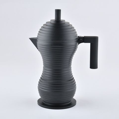 ALESSI Pulcina 小雞義式摩卡壺 6人份 限量黑