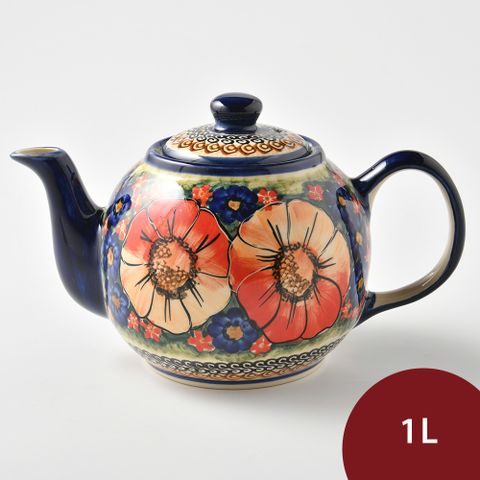 波蘭陶 滿城絕艷系列 茶壺 1L 波蘭手工製