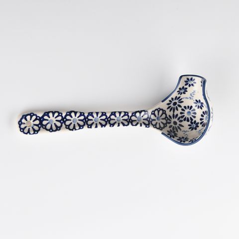 波蘭陶 覓境隨花系列 尖嘴醬汁湯勺 18.5cm 波蘭手工製