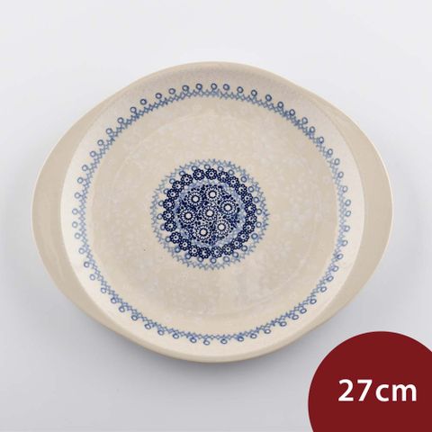 波蘭陶 雪藏逸夢系列 橢圓淺盤 27cm 波蘭手工製