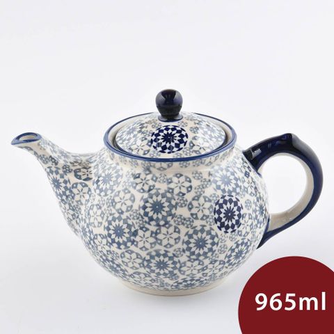 波蘭陶 悠然隨影系列 茶壺 965ml 波蘭手工製