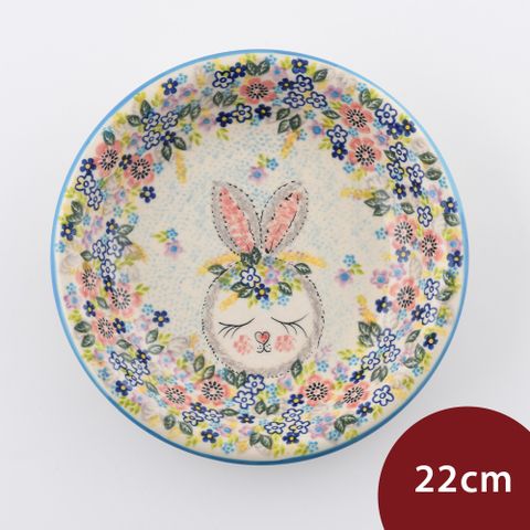 波蘭陶 童話森林系列 圓形深盤 22cm 波蘭手工製