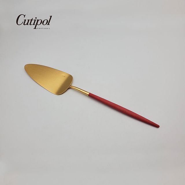 Cutipol 葡萄牙-GOA系列-紅金霧面不銹鋼-28cm蛋糕刀PieServer