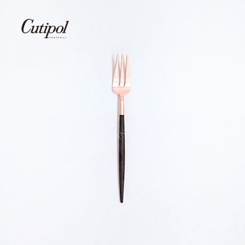 葡萄牙Cutipol GOA ROSE系列-黑玫瑰金霧面不銹鋼-17cm點心叉