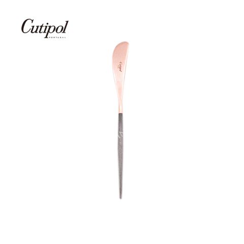 Cutipol 葡萄牙 GOA ROSE系列-灰玫瑰金霧面不銹鋼-17.3cm奶油刀