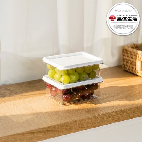 【韓國昌信生活】SENSE冰箱系列4號保鮮盒-450ml x2