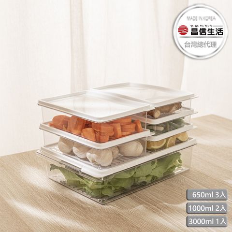 【韓國昌信生活】SENSE冰箱全系列6件組保鮮盒-新手入門(PChome限定B)