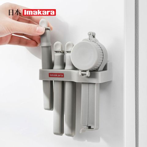 【日本Imakara】食物零食保鮮封口夾/密封夾套組-多色可選