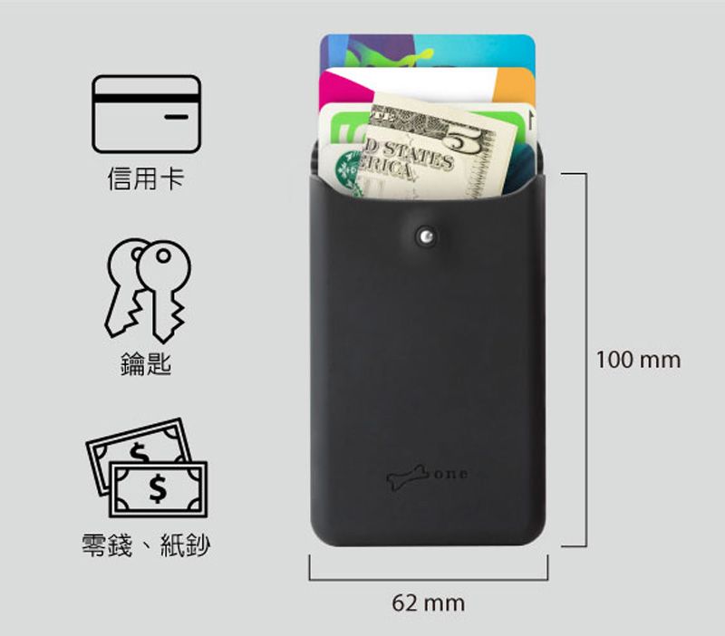 信用卡 STATES鑰匙one$零錢、紙鈔62 100 mm