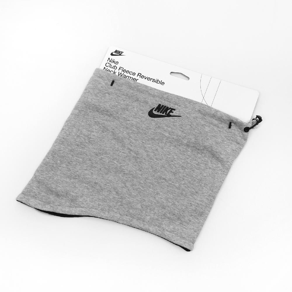 NIKE 耐吉 頸套 Club Fleece Neck Wrap 男女款 灰 黑 圍脖 雙面穿 刺繡 N100824109-9OS