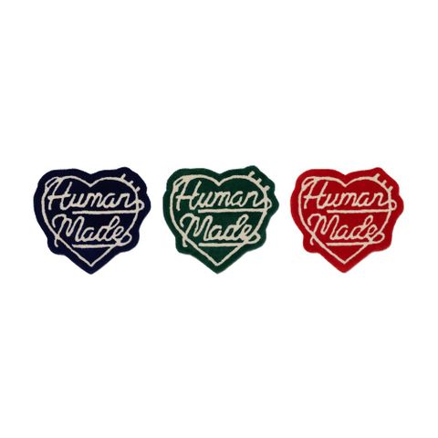 Human Made Heart Rug 愛心地毯 綠色/紅色/深藍色 HM28GD073