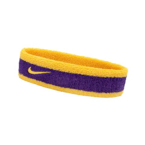 NIKE 耐吉 頭帶 Swoosh 紫 黃 吸汗 毛巾布 運動 籃球 網球 球類 運動頭帶 N000154473-0OS