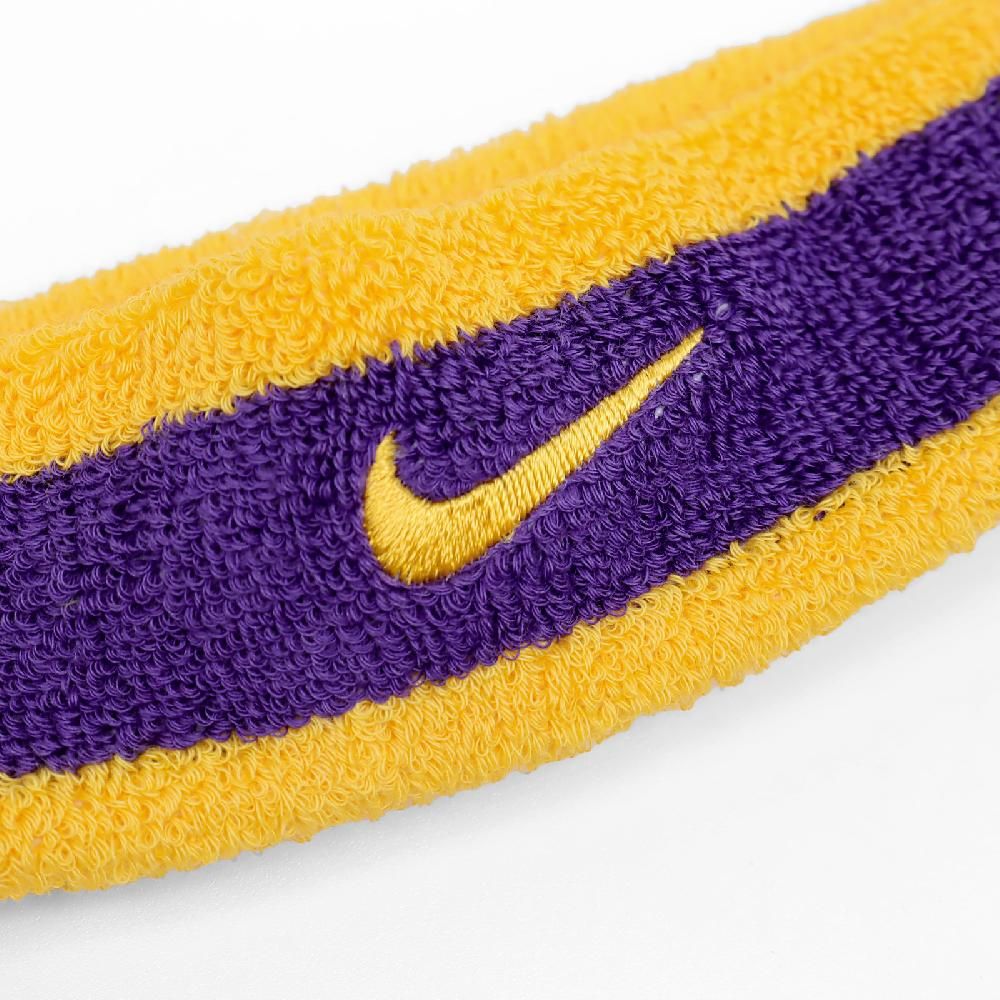 NIKE 耐吉 頭帶 Swoosh 紫 黃 吸汗 毛巾布 運動 籃球 網球 球類 運動頭帶 N000154473-0OS